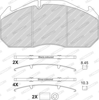 Ferodo FCV1763B - Kit pastiglie freno, Freno a disco autozon.pro