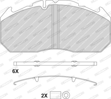 Ferodo FCV1762BFE - Kit pastiglie freno, Freno a disco autozon.pro