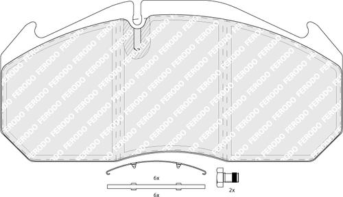 Ferodo FCV760B - Kit pastiglie freno, Freno a disco autozon.pro