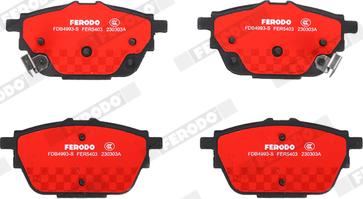 Ferodo FDB4993-S - Kit pastiglie freno, Freno a disco autozon.pro