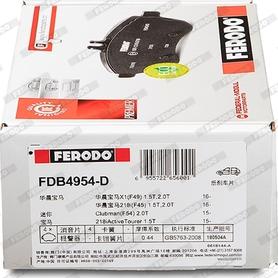 Ferodo FDB4954-D - Kit pastiglie freno, Freno a disco autozon.pro