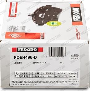 Ferodo FDB4496-D - Kit pastiglie freno, Freno a disco autozon.pro