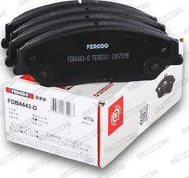 Ferodo FDB4443-D - Kit pastiglie freno, Freno a disco autozon.pro