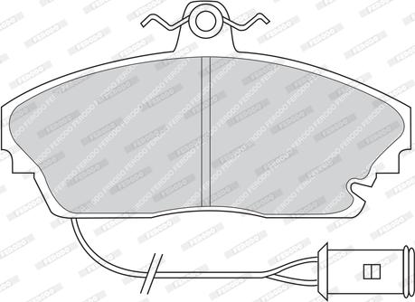 Ferodo FDB445 - Kit pastiglie freno, Freno a disco autozon.pro