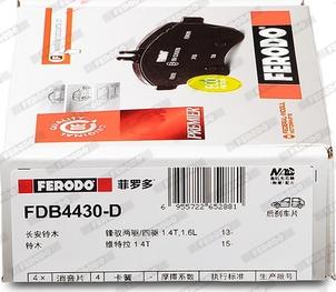 Ferodo FDB4430-D - Kit pastiglie freno, Freno a disco autozon.pro