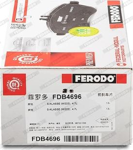 Ferodo FDB4696 - Kit pastiglie freno, Freno a disco autozon.pro