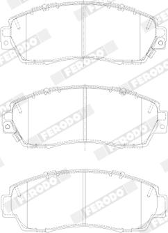 Ferodo FDB4620 - Kit pastiglie freno, Freno a disco autozon.pro