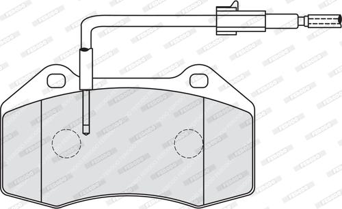 Ferodo FDB4040 - Kit pastiglie freno, Freno a disco autozon.pro