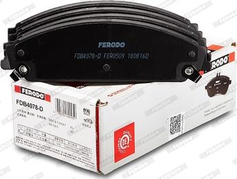 Ferodo FDB4078-D - Kit pastiglie freno, Freno a disco autozon.pro