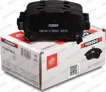 Ferodo FDB4196-D - Kit pastiglie freno, Freno a disco autozon.pro