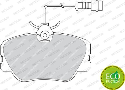 Ferodo FDB415 - Kit pastiglie freno, Freno a disco autozon.pro