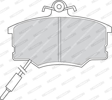 Ferodo FDB410 - Kit pastiglie freno, Freno a disco autozon.pro