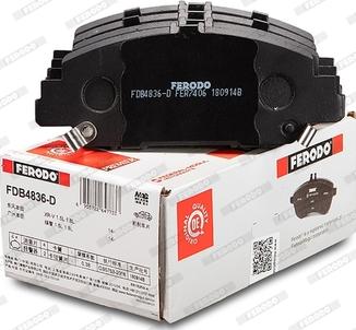 Ferodo FDB4836-D - Kit pastiglie freno, Freno a disco autozon.pro