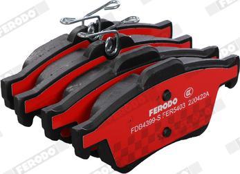 Ferodo FDB4399-S - Kit pastiglie freno, Freno a disco autozon.pro