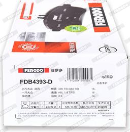 Ferodo FDB4393-D - Kit pastiglie freno, Freno a disco autozon.pro