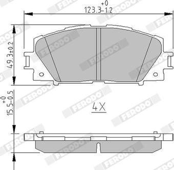 Ferodo FDB4310 - Kit pastiglie freno, Freno a disco autozon.pro