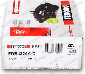 Ferodo FDB4324A-D - Kit pastiglie freno, Freno a disco autozon.pro