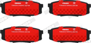 Ferodo FDB4230-S - Kit pastiglie freno, Freno a disco autozon.pro