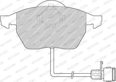 Ferodo FDB590-D - Kit pastiglie freno, Freno a disco autozon.pro