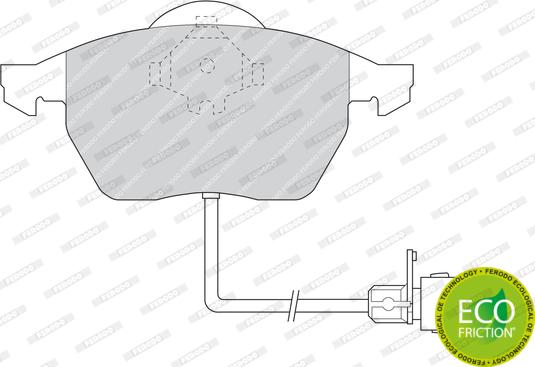 Ferodo FDB590 - Kit pastiglie freno, Freno a disco autozon.pro