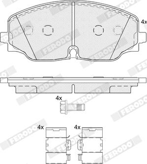 Ferodo FDB5063 - Kit pastiglie freno, Freno a disco autozon.pro