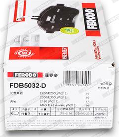 Ferodo FDB5032-D - Kit pastiglie freno, Freno a disco autozon.pro