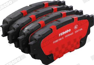 Ferodo FDB5166-S - Kit pastiglie freno, Freno a disco autozon.pro