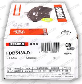 Ferodo FDB5139-D - Kit pastiglie freno, Freno a disco autozon.pro