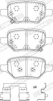 Ferodo FDB5215 - Kit pastiglie freno, Freno a disco autozon.pro