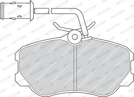 Ferodo FDB651 - Kit pastiglie freno, Freno a disco autozon.pro