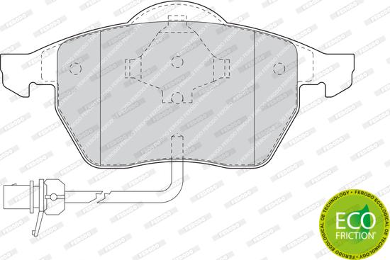 Ferodo FDB1496 - Kit pastiglie freno, Freno a disco autozon.pro