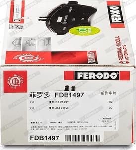 Ferodo FDB1497 - Kit pastiglie freno, Freno a disco autozon.pro