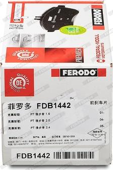 Ferodo FDB1442 - Kit pastiglie freno, Freno a disco autozon.pro