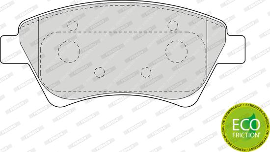 Ferodo FDB1544 - Kit pastiglie freno, Freno a disco autozon.pro