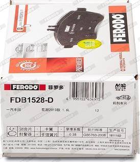 Ferodo FDB1528-D - Kit pastiglie freno, Freno a disco autozon.pro