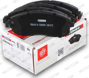 Ferodo FDB1692-D - Kit pastiglie freno, Freno a disco autozon.pro