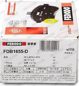 Ferodo FDB1655-D - Kit pastiglie freno, Freno a disco autozon.pro