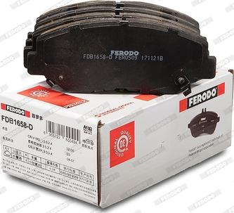 Ferodo FDB1658-D - Kit pastiglie freno, Freno a disco autozon.pro