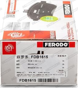 Ferodo FDB1615 - Kit pastiglie freno, Freno a disco autozon.pro