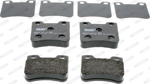 Ferodo FDB1109 - Kit pastiglie freno, Freno a disco autozon.pro