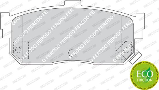 Ferodo FDB1104 - Kit pastiglie freno, Freno a disco autozon.pro