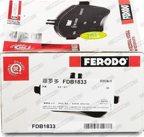 Ferodo FDB1833 - Kit pastiglie freno, Freno a disco autozon.pro