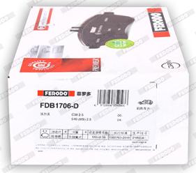 Ferodo FDB1706-D - Kit pastiglie freno, Freno a disco autozon.pro