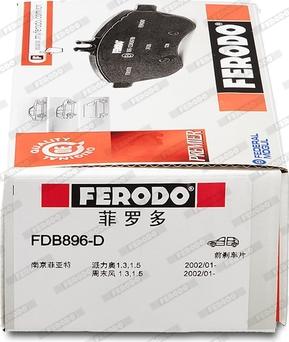 Ferodo FDB896-D - Kit pastiglie freno, Freno a disco autozon.pro