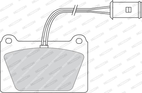 Ferodo FDB840 - Kit pastiglie freno, Freno a disco autozon.pro