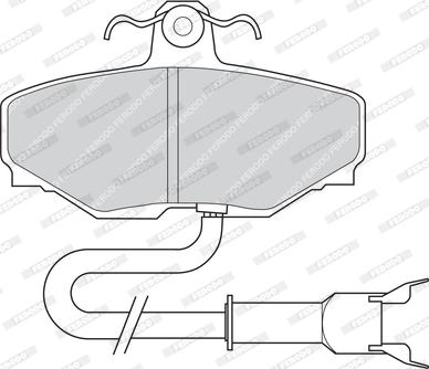 Ferodo FDB807 - Kit pastiglie freno, Freno a disco autozon.pro