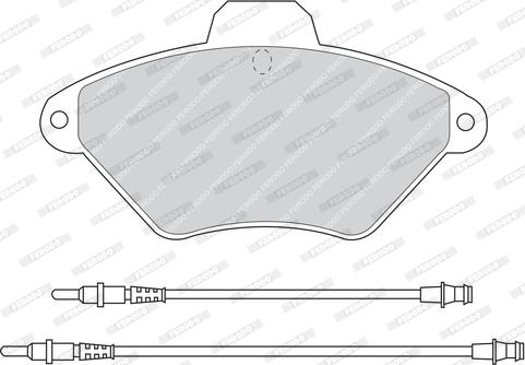 Ferodo FDB875 - Kit pastiglie freno, Freno a disco autozon.pro