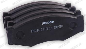 Ferodo FDB340-D - Kit pastiglie freno, Freno a disco autozon.pro