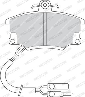 Ferodo FDB350 - Kit pastiglie freno, Freno a disco autozon.pro