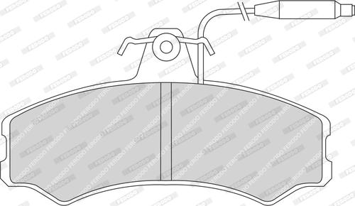 Ferodo FDB287 - Kit pastiglie freno, Freno a disco autozon.pro